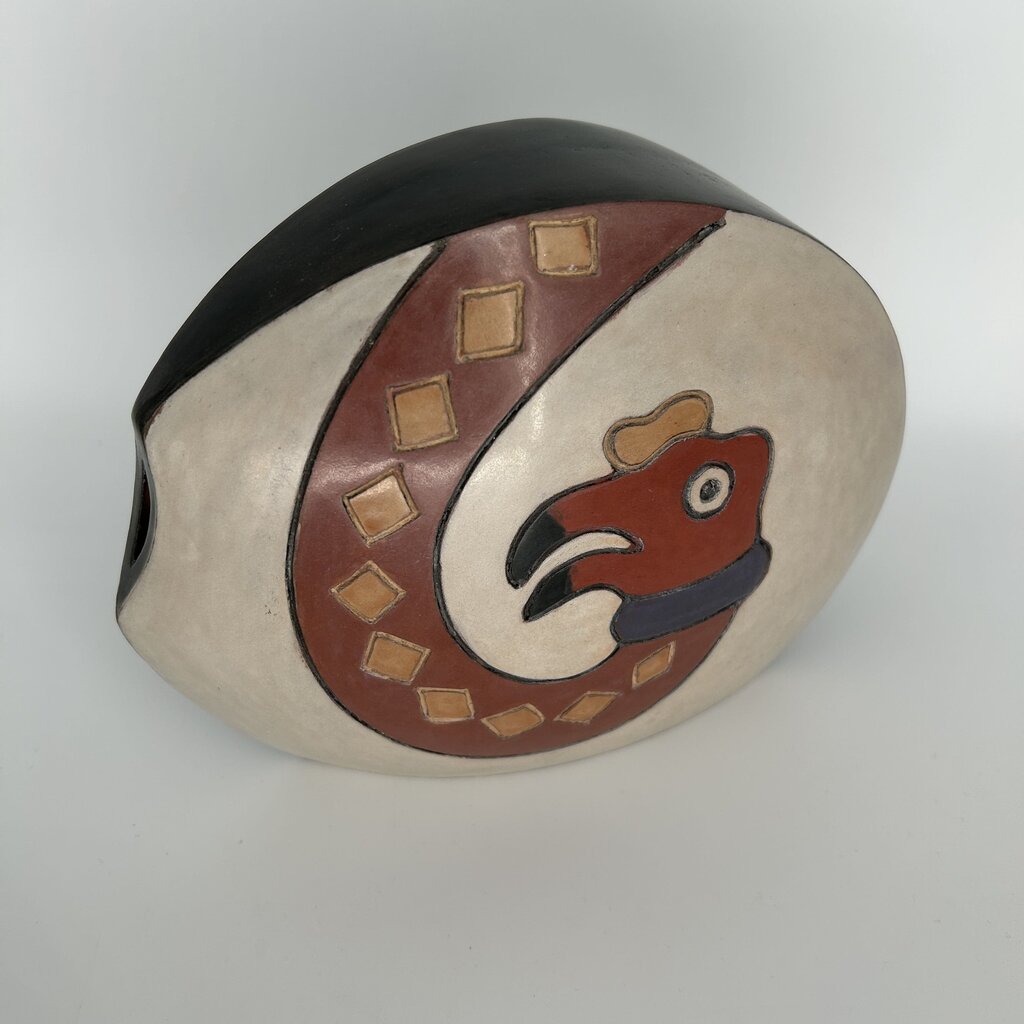 Snake print Peruvian Pottery