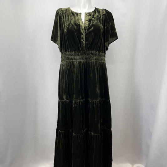 Anthropologie S/s Velvet Maxi Dress