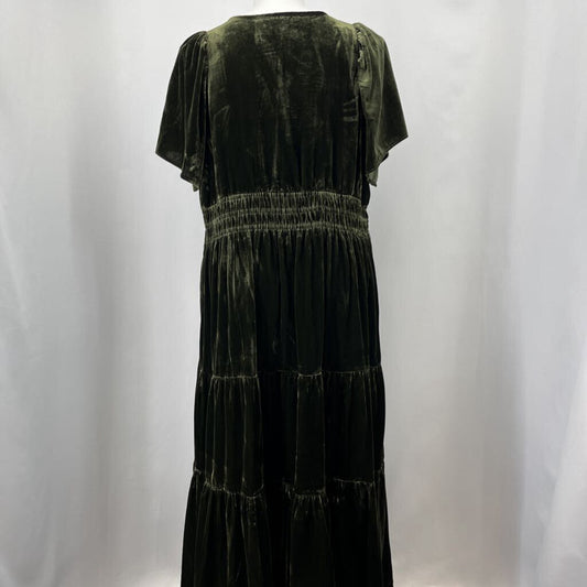Anthropologie S/s Velvet Maxi Dress