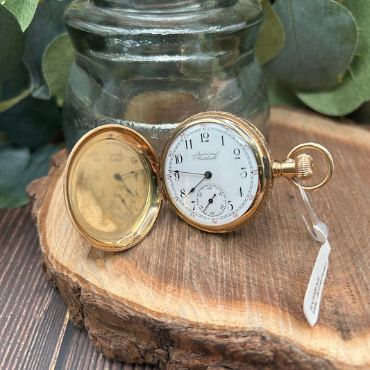 Antique American Waltham 14k Pocket Watch