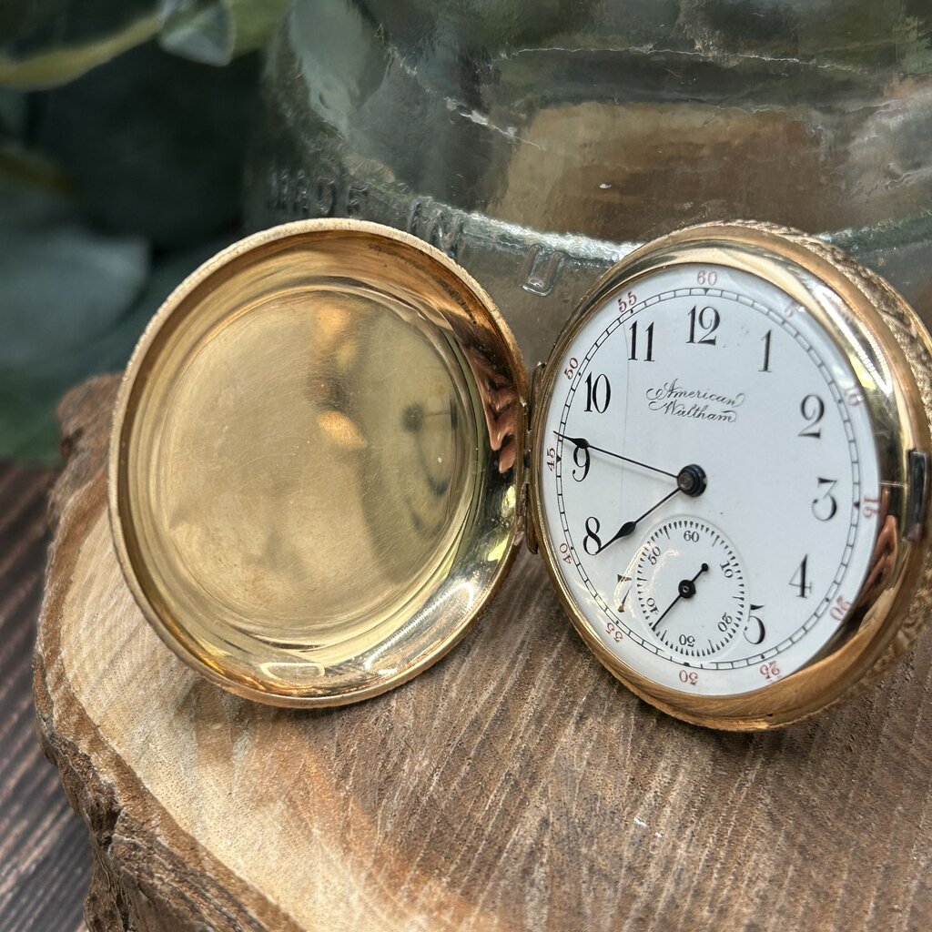 Antique American Waltham 14k Pocket Watch