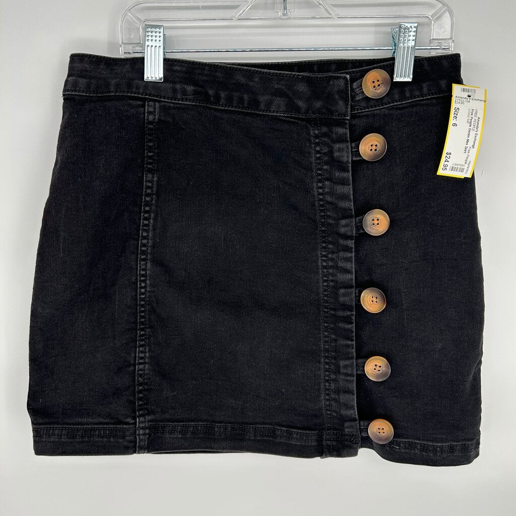Free People Denim Mini Skirt