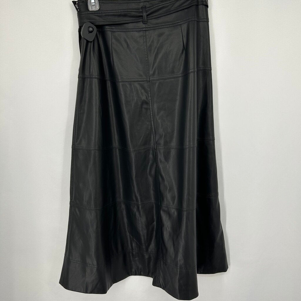 Tanya Taylor Faux Leather Skirt