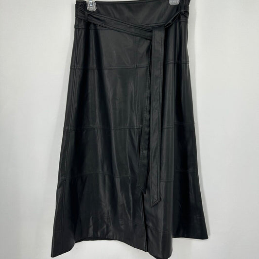 Tanya Taylor Faux Leather Skirt