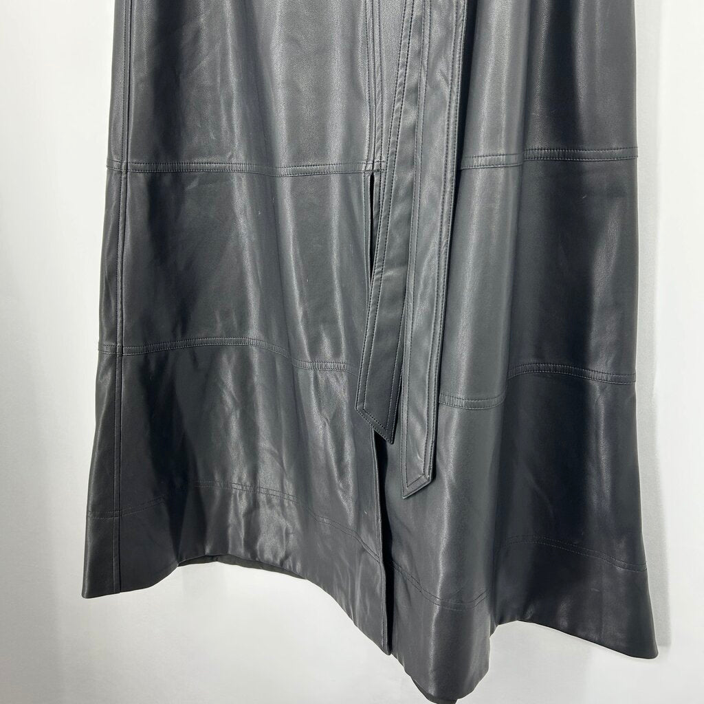 Tanya Taylor Faux Leather Skirt