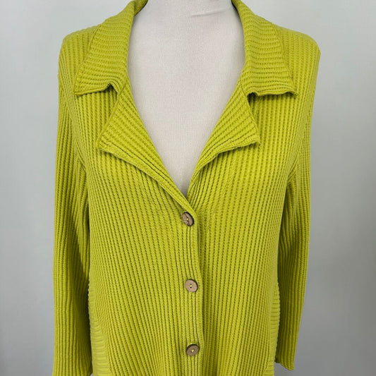 Fenini L/s Ribbed Cardigan
