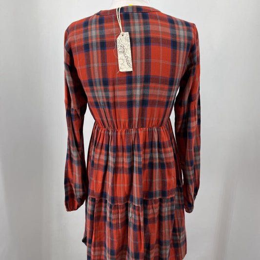 Mystree L/s Plaid Dress