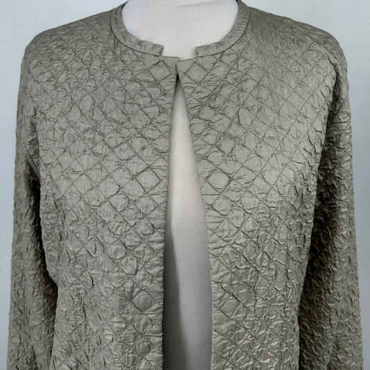 Eileen Fisher Quilted Silk Jacket