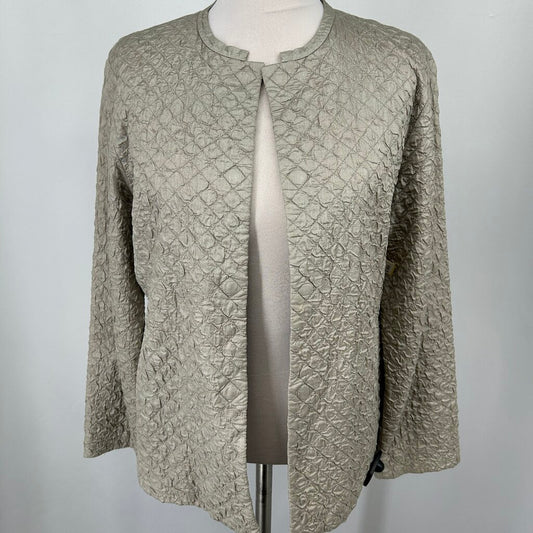 Eileen Fisher Quilted Silk Jacket