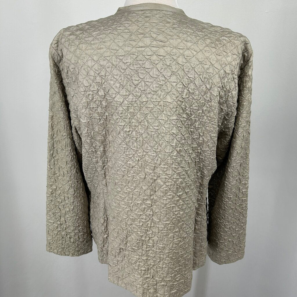 Eileen Fisher Quilted Silk Jacket