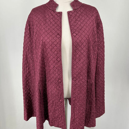 Eileen Fisher Quilted Silk Jacket
