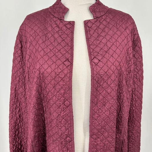 Eileen Fisher Quilted Silk Jacket