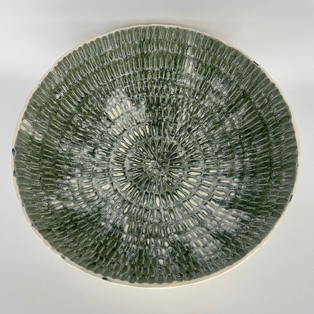 Grooved Ceramic Bowl