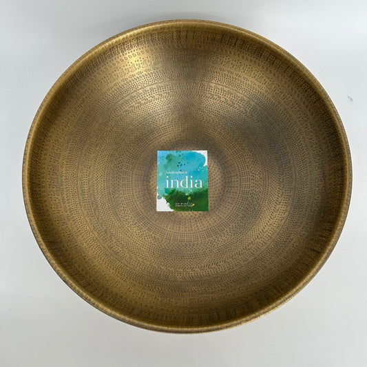 Etched Brass Bowl