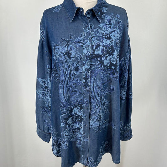 Tribal Jeans L/s Floral Shirt