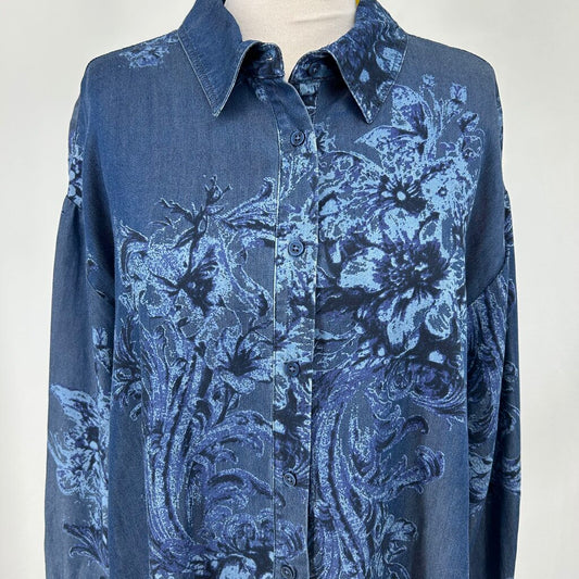 Tribal Jeans L/s Floral Shirt