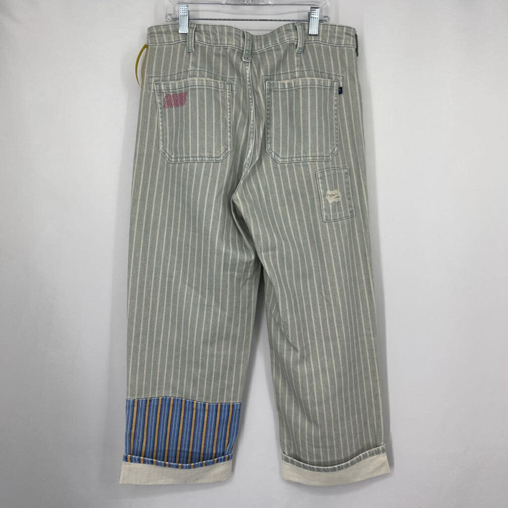 Pilcro Stripe Patchwork Jeans