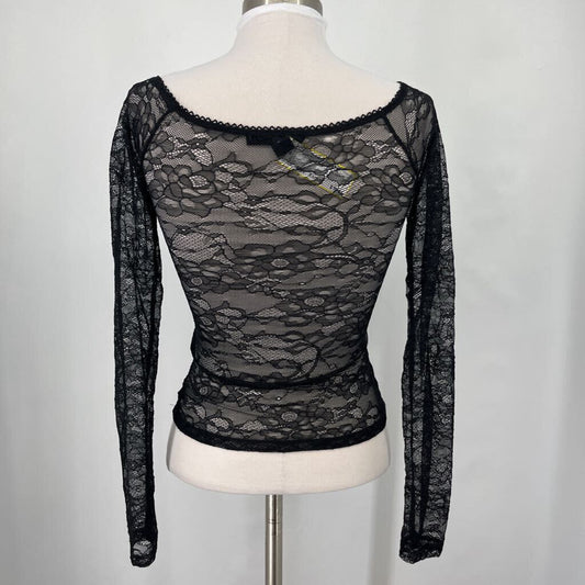 Light Before Dark L/s Lace Shirt
