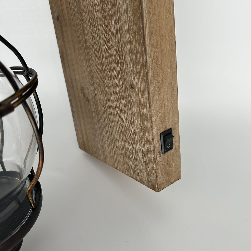 Rustic Lantern Wall Sconce