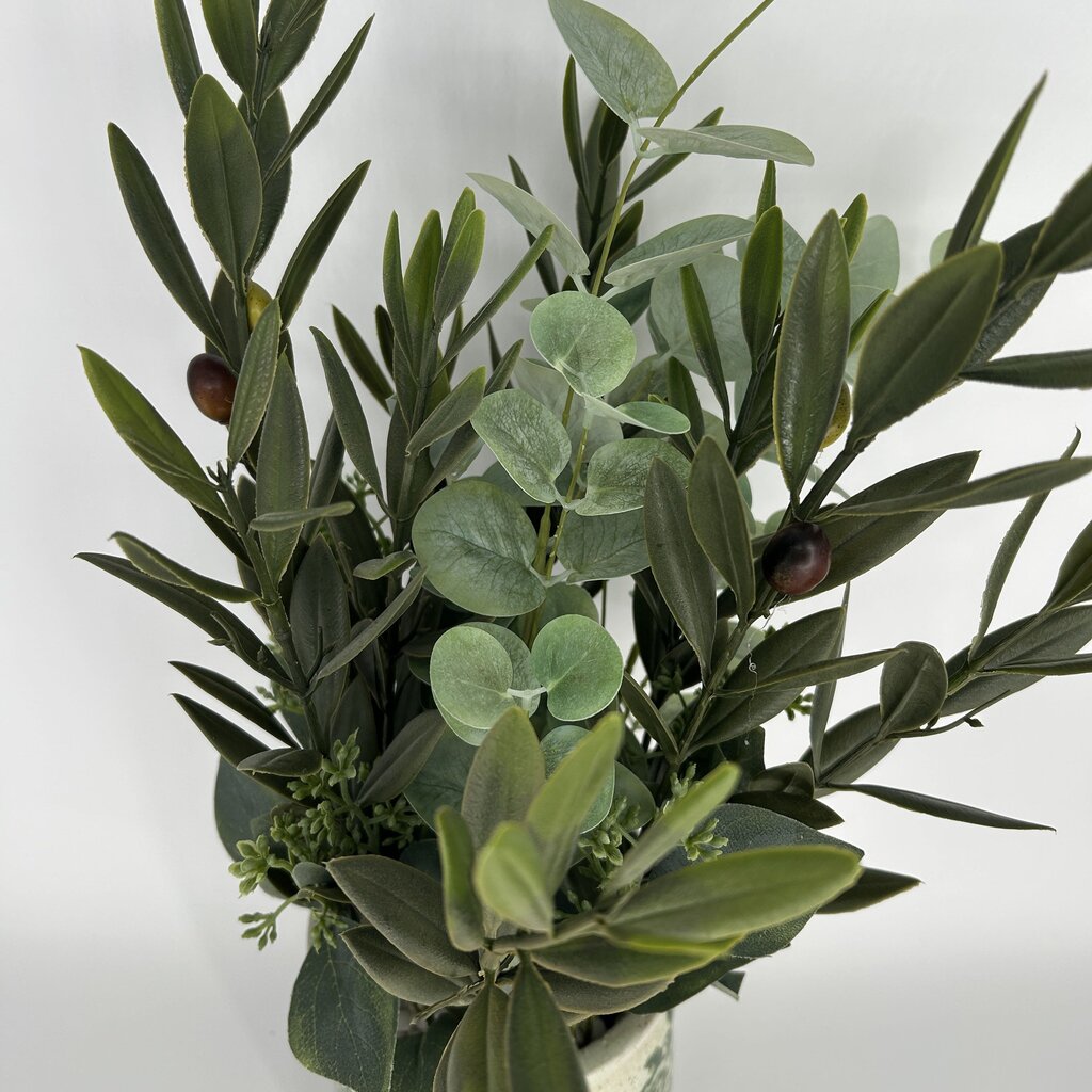 Faux Greenery in Floral Vase