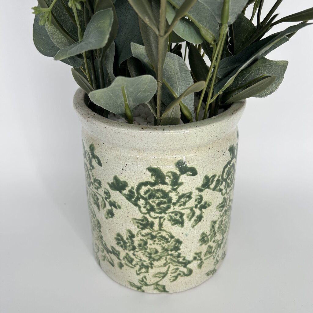 Faux Greenery in Floral Vase