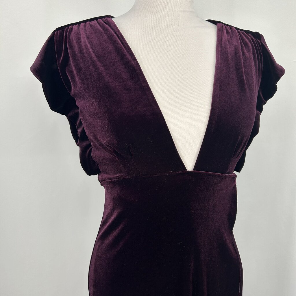 MISA S/s Velvet Maxi Dress