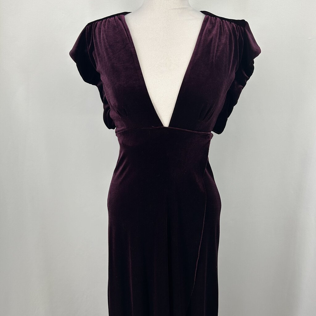 MISA S/s Velvet Maxi Dress