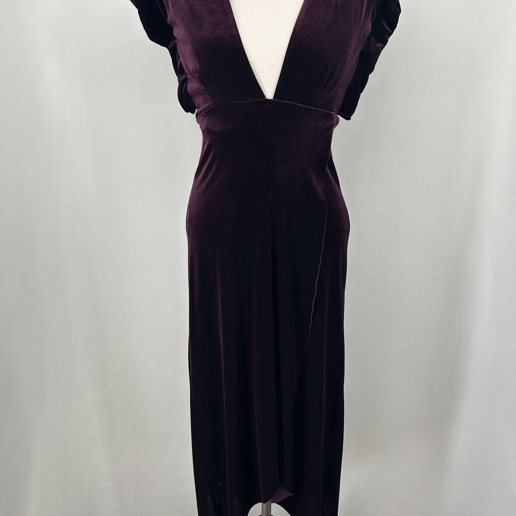 MISA S/s Velvet Maxi Dress