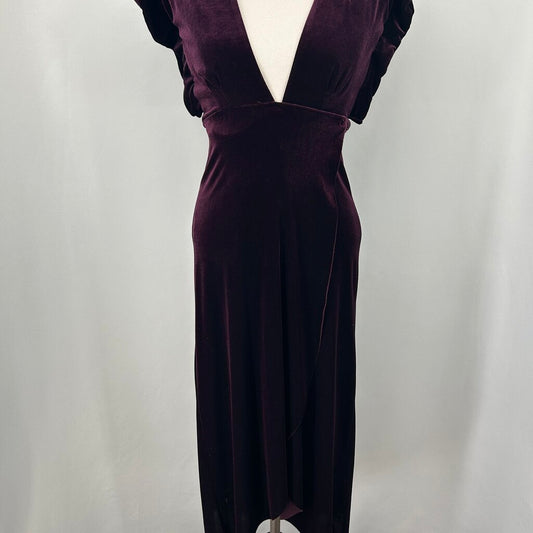 MISA S/s Velvet Maxi Dress