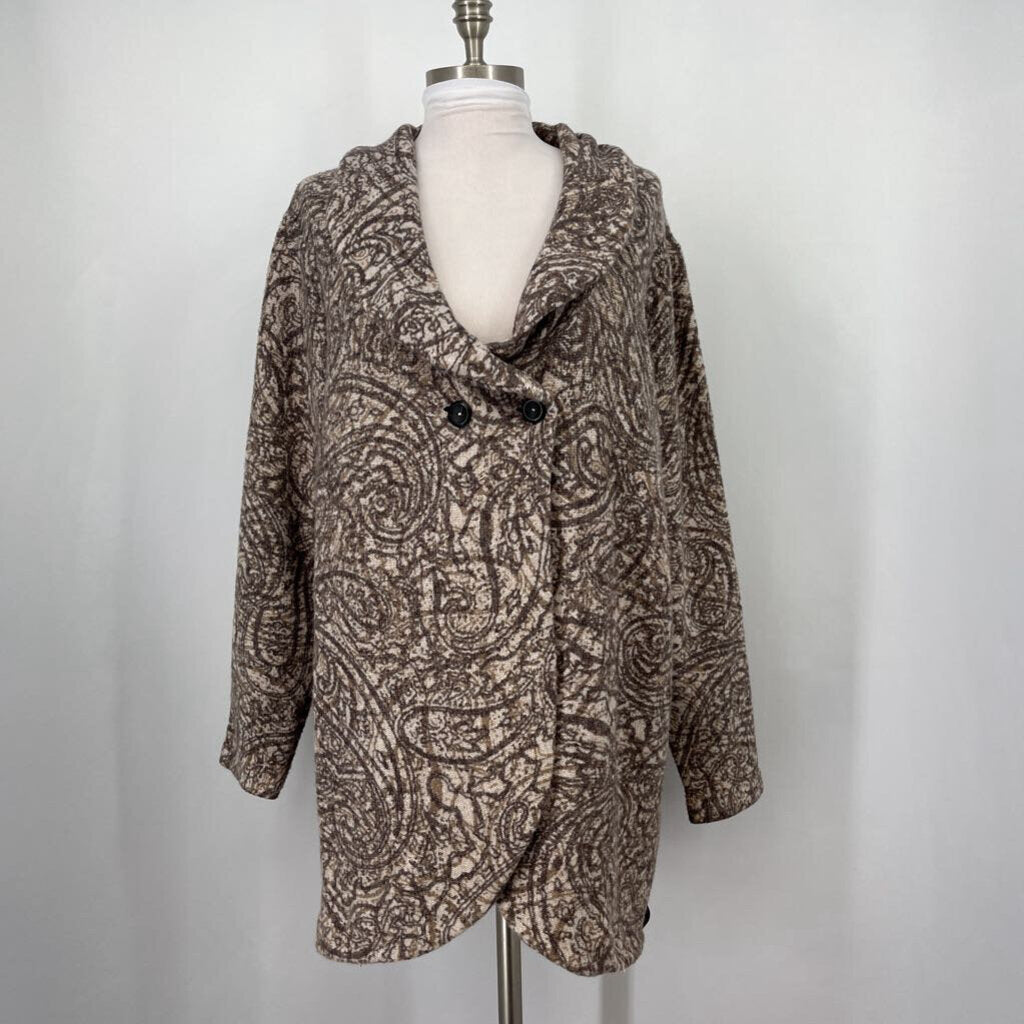 Pure Jill L/s Swirl Pattern Cardigan