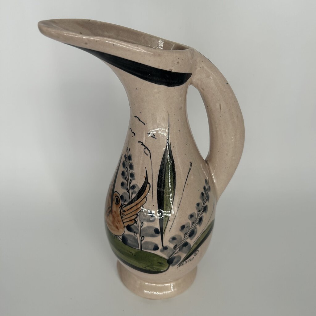 Folkart Pottery Pitcher