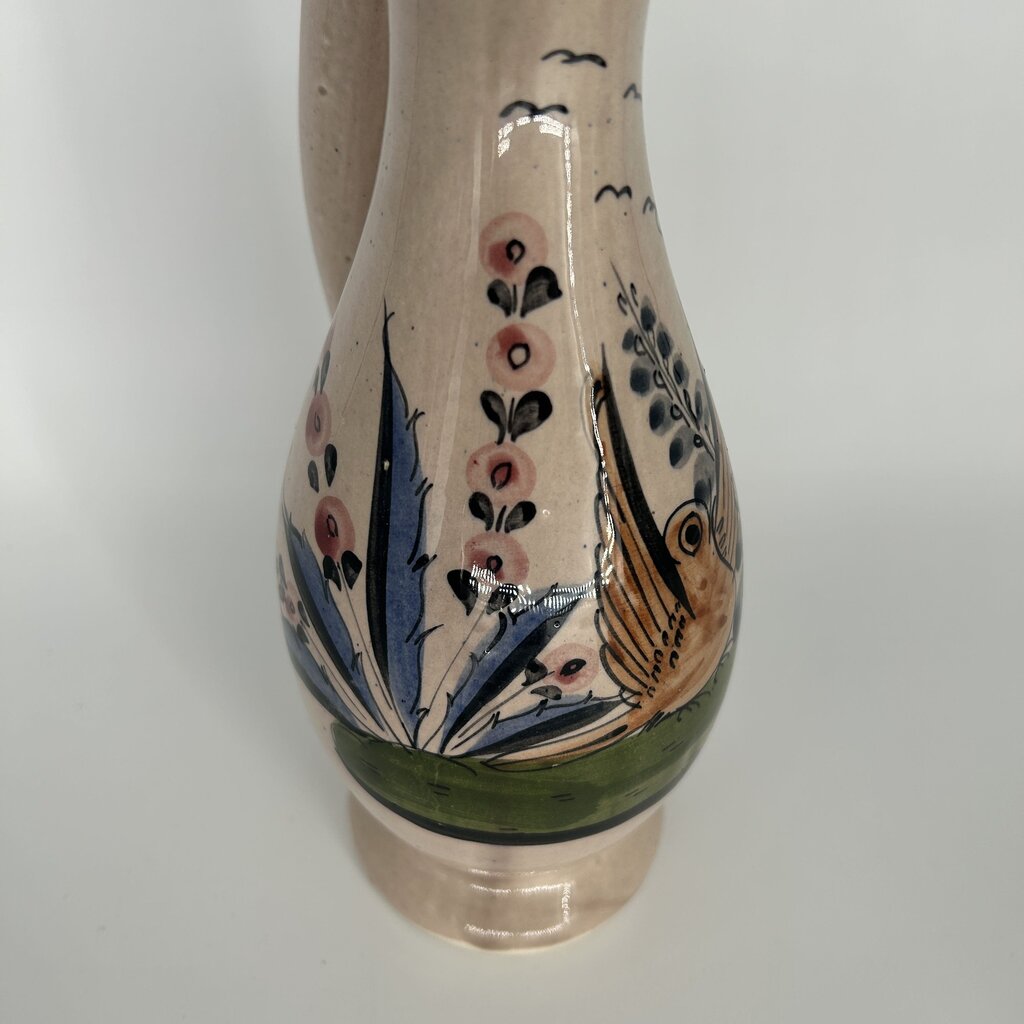 Folkart Pottery Pitcher