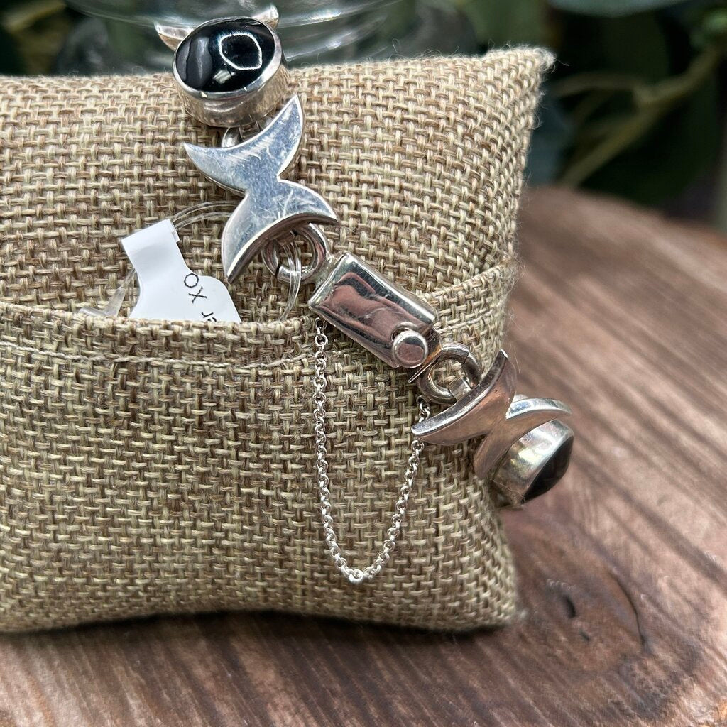 Taxco Ster XO Onyx Brclt