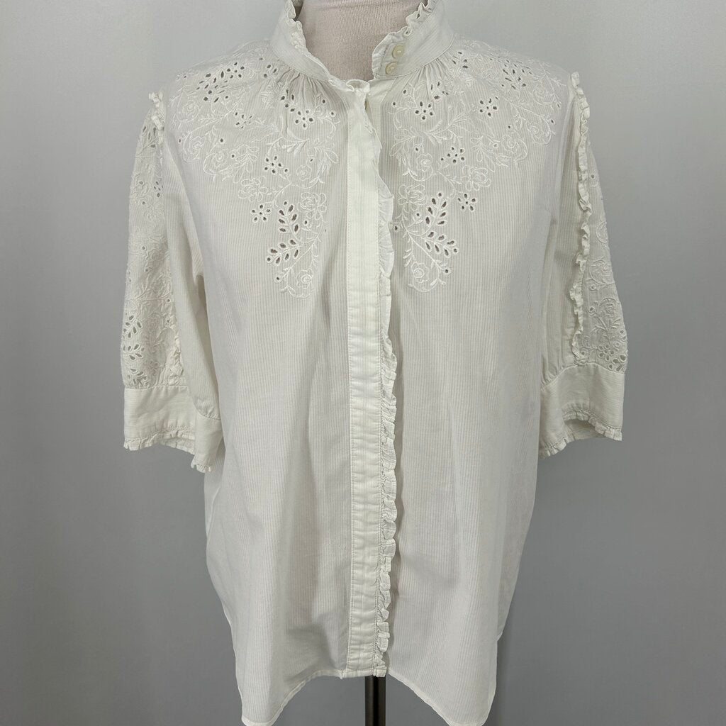 J Crew S/s Embroidered Shirt