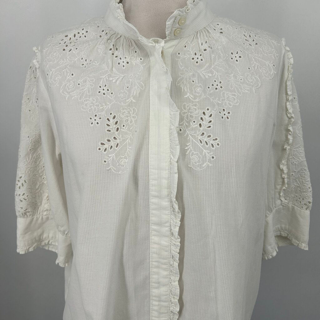 J Crew S/s Embroidered Shirt
