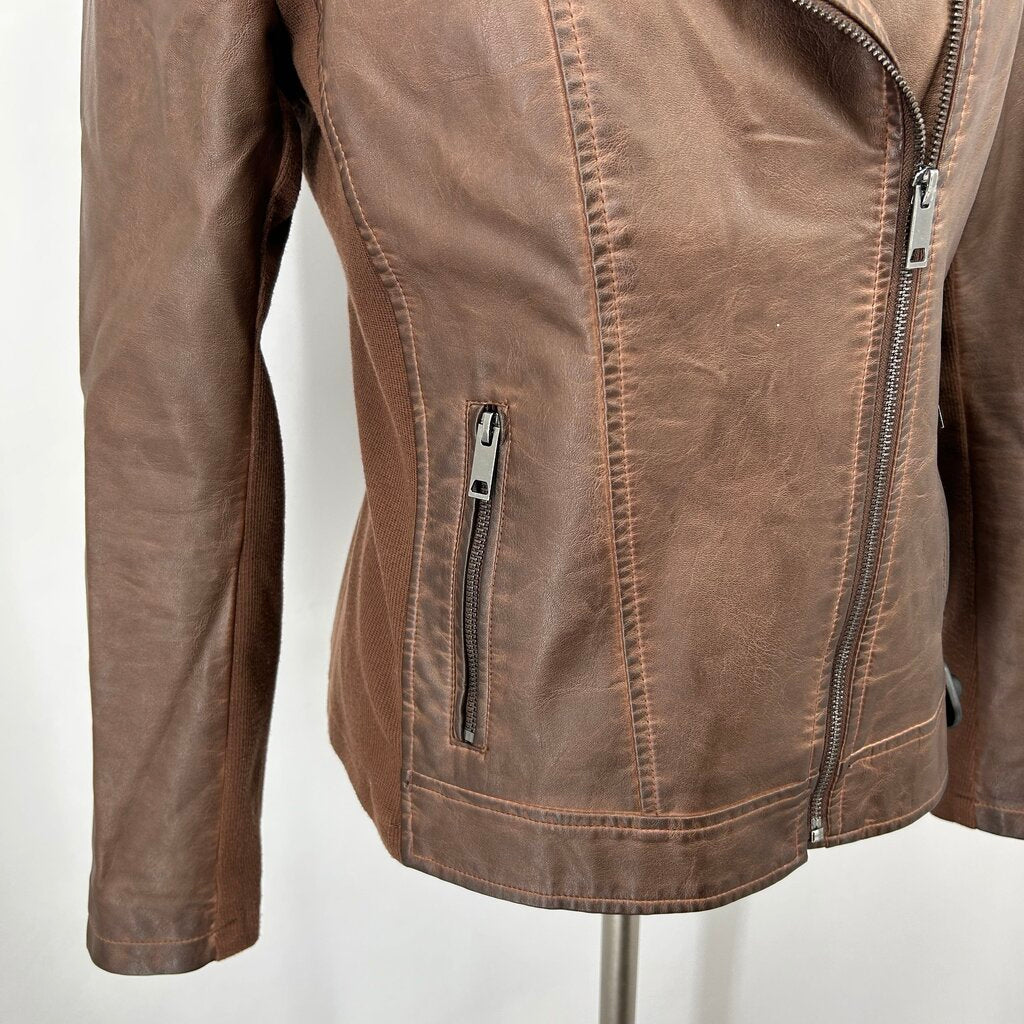 Sebby Vegan Leather Moto Jacket