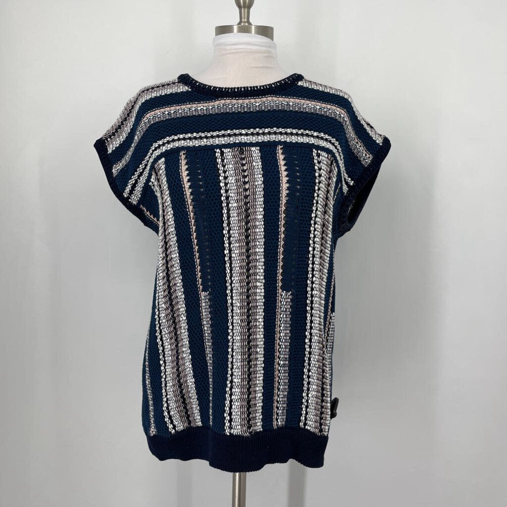 Tory Burch Cap Slv Crochet Sweater