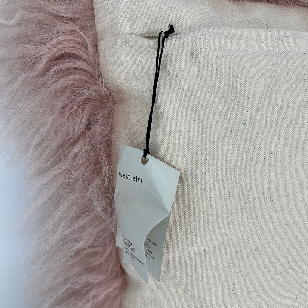 West Elm Lamb Fur Pillow