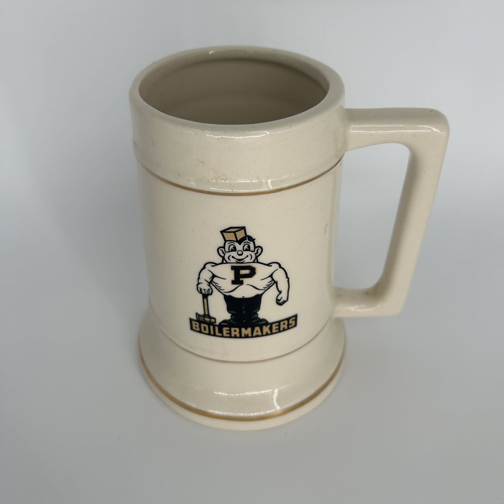 Ceramic Purdue Boilermakers Stein