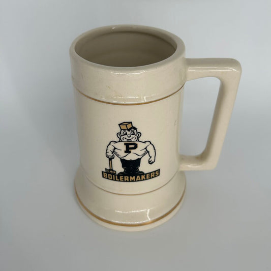 Ceramic Purdue Boilermakers Stein