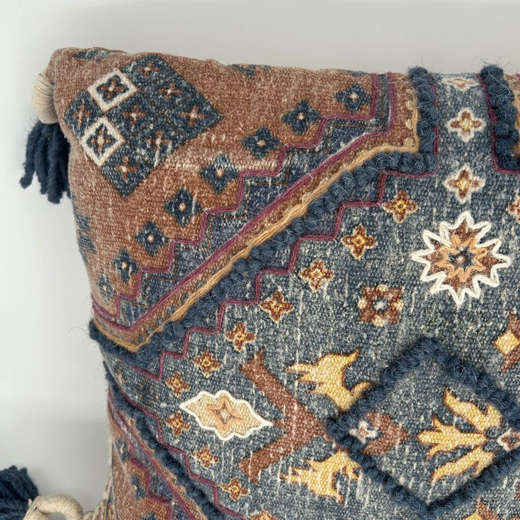 Bohemian Tassel Corner Pillow