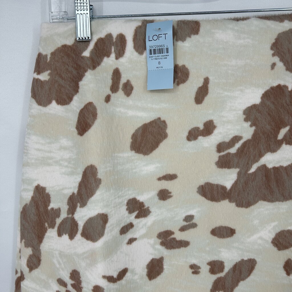 Loft Faux Cow Skirt
