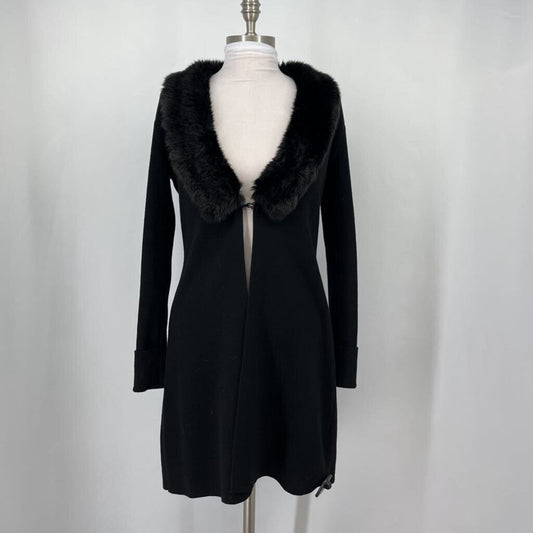 Cabi L/s Cardigan w/Faux Fur Collar