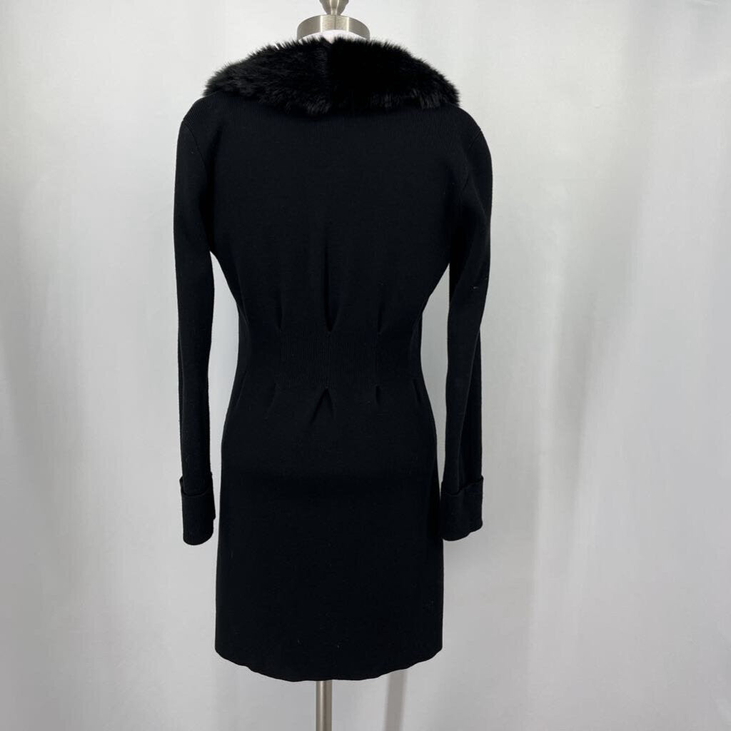 Cabi L/s Cardigan w/Faux Fur Collar