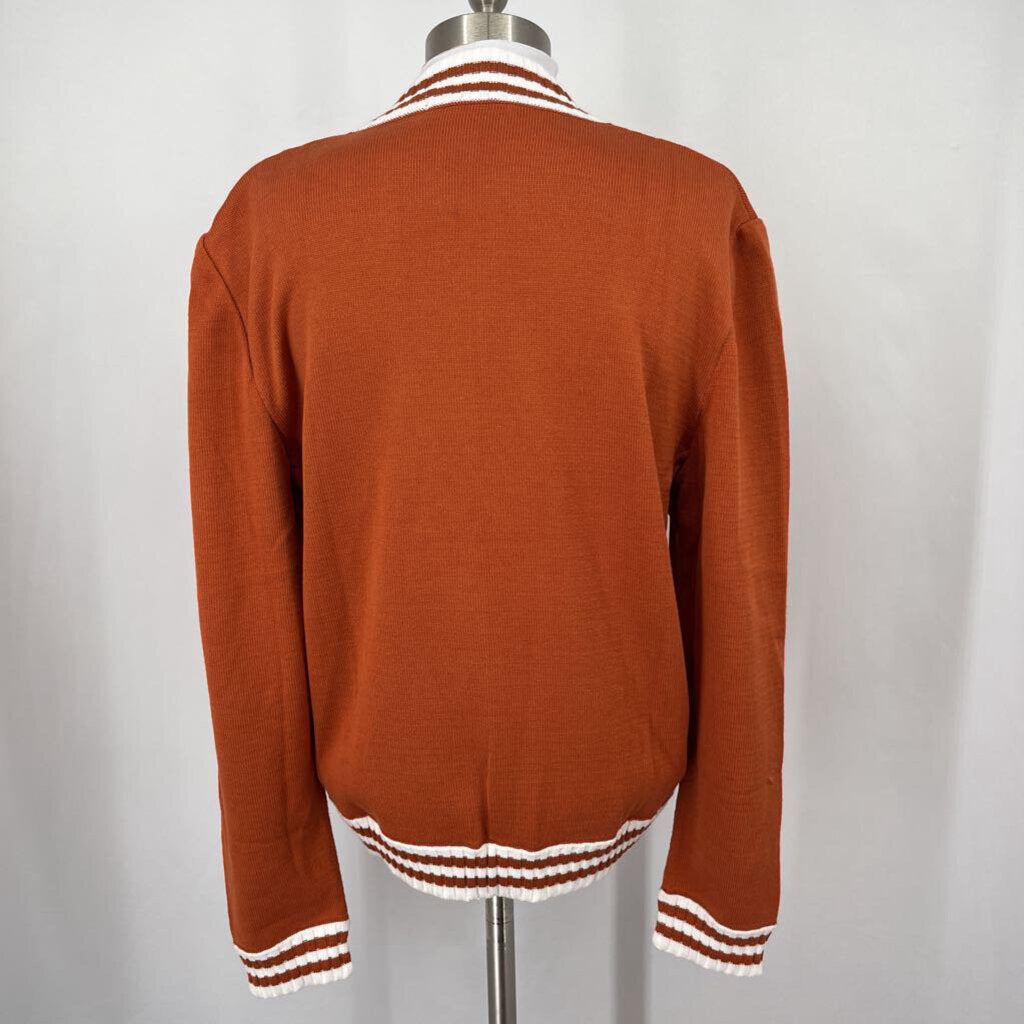 Bordado Knit Zip Cardigan