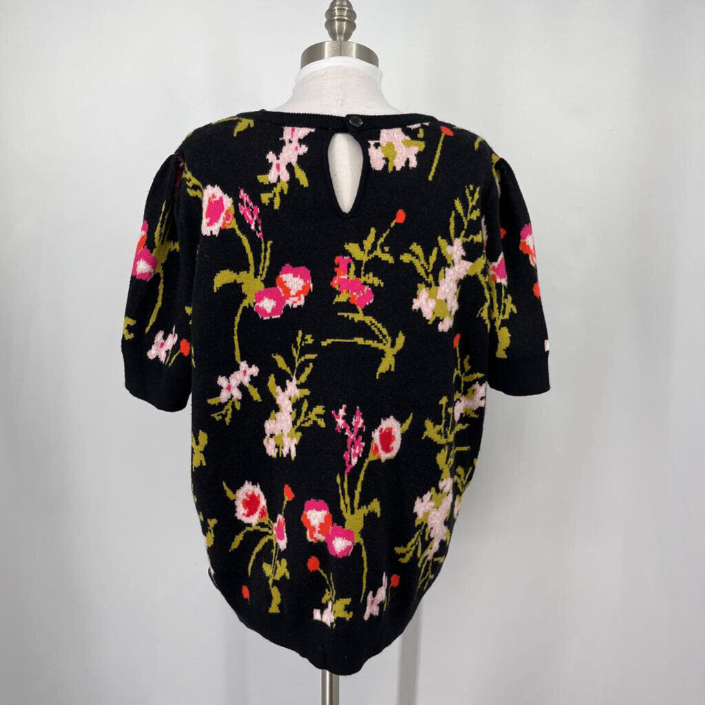 Tahari S/s Floral Sweater