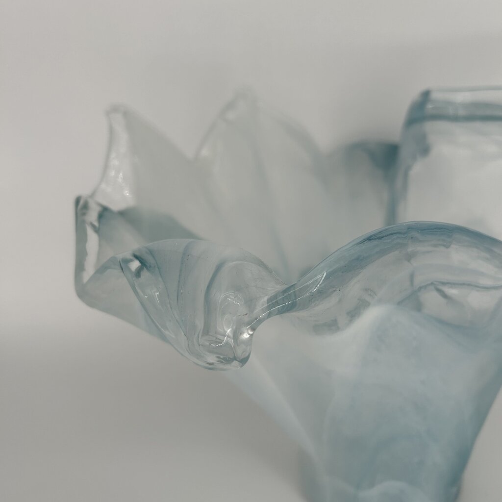 Art Glass Handkerchief Vase