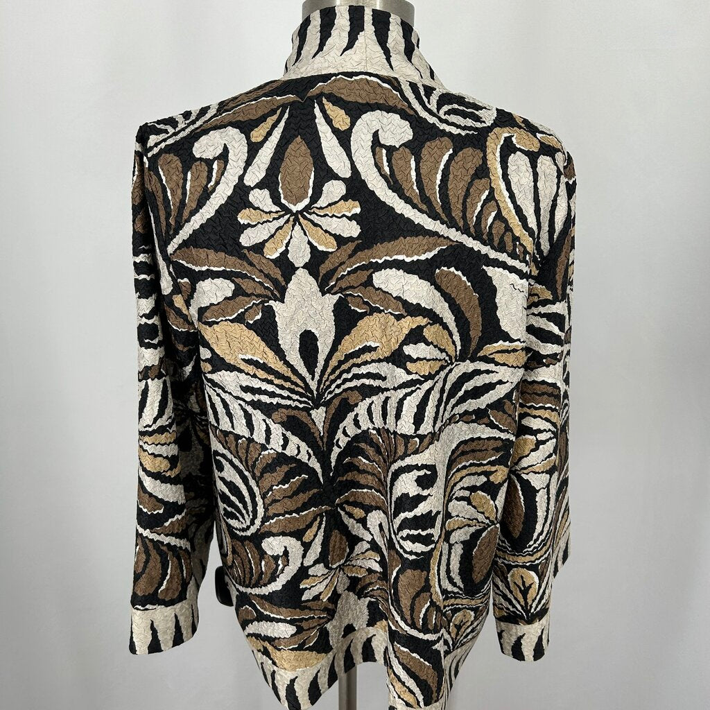 Chicos Open Crinkle Jacket