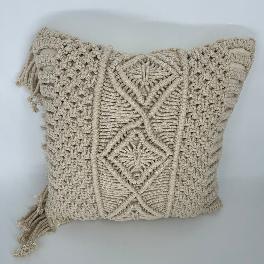 Macrame Front Pillow