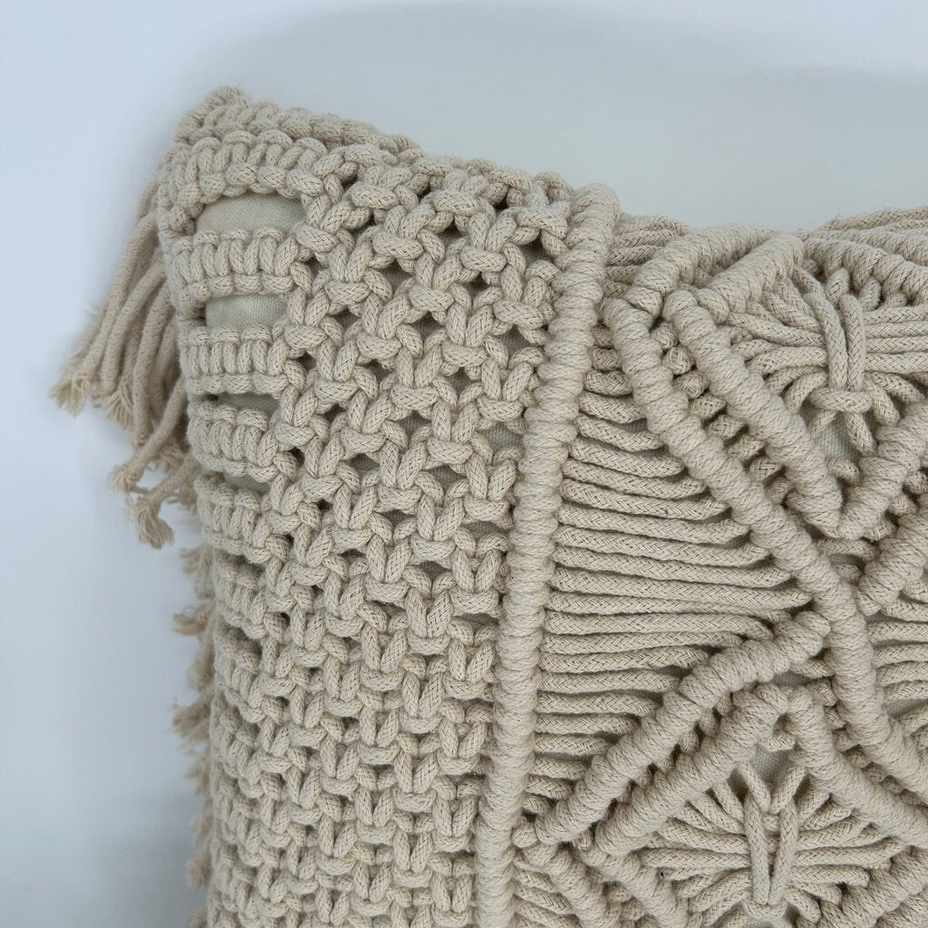 Macrame Front Pillow